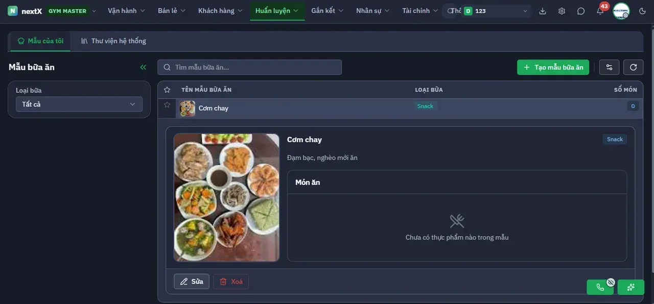 Tab Mẫu của tôi.