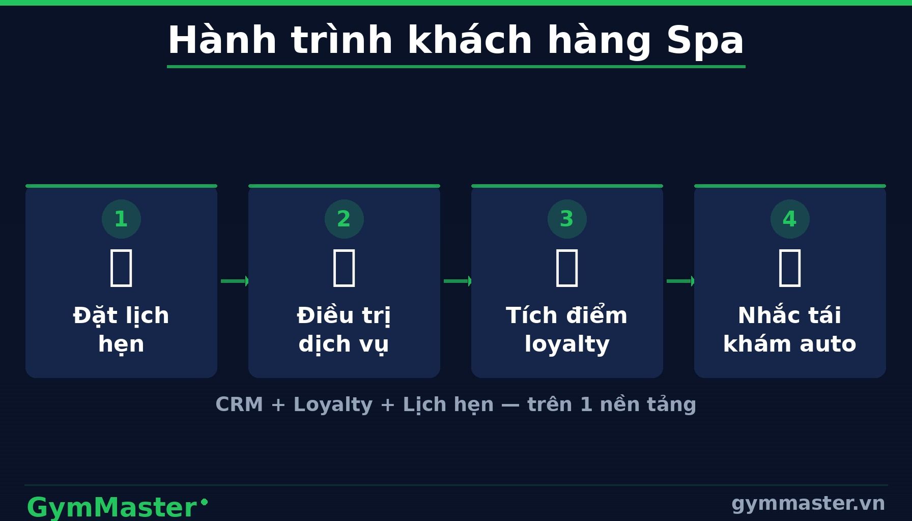 GymMaster — Các Loại Hình Spa Phổ Biến Tại Việt Nam (infographic)